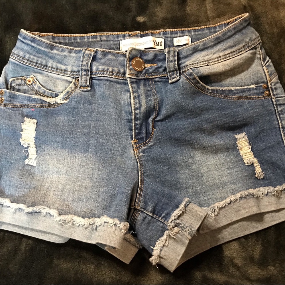 YMI Women's Blue Denim Shorts